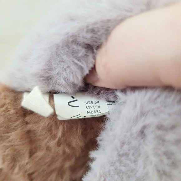 Madewell Quilted Scuff Slippers Recycled Faux Fur Dusty Purple Slip On Shoes 6 - Picture 7 of 9